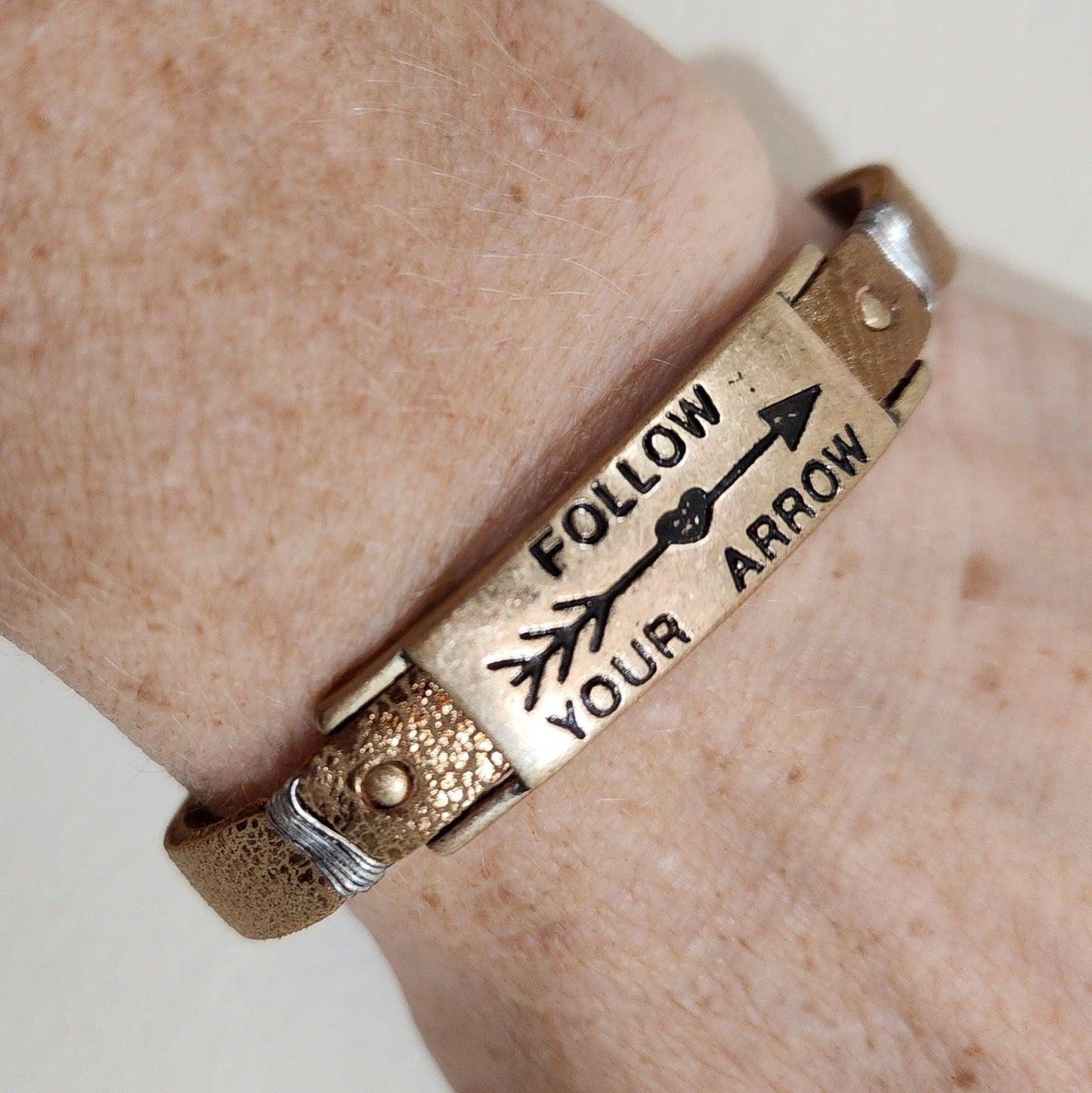 Follow Your Arrow Leather Bracelet