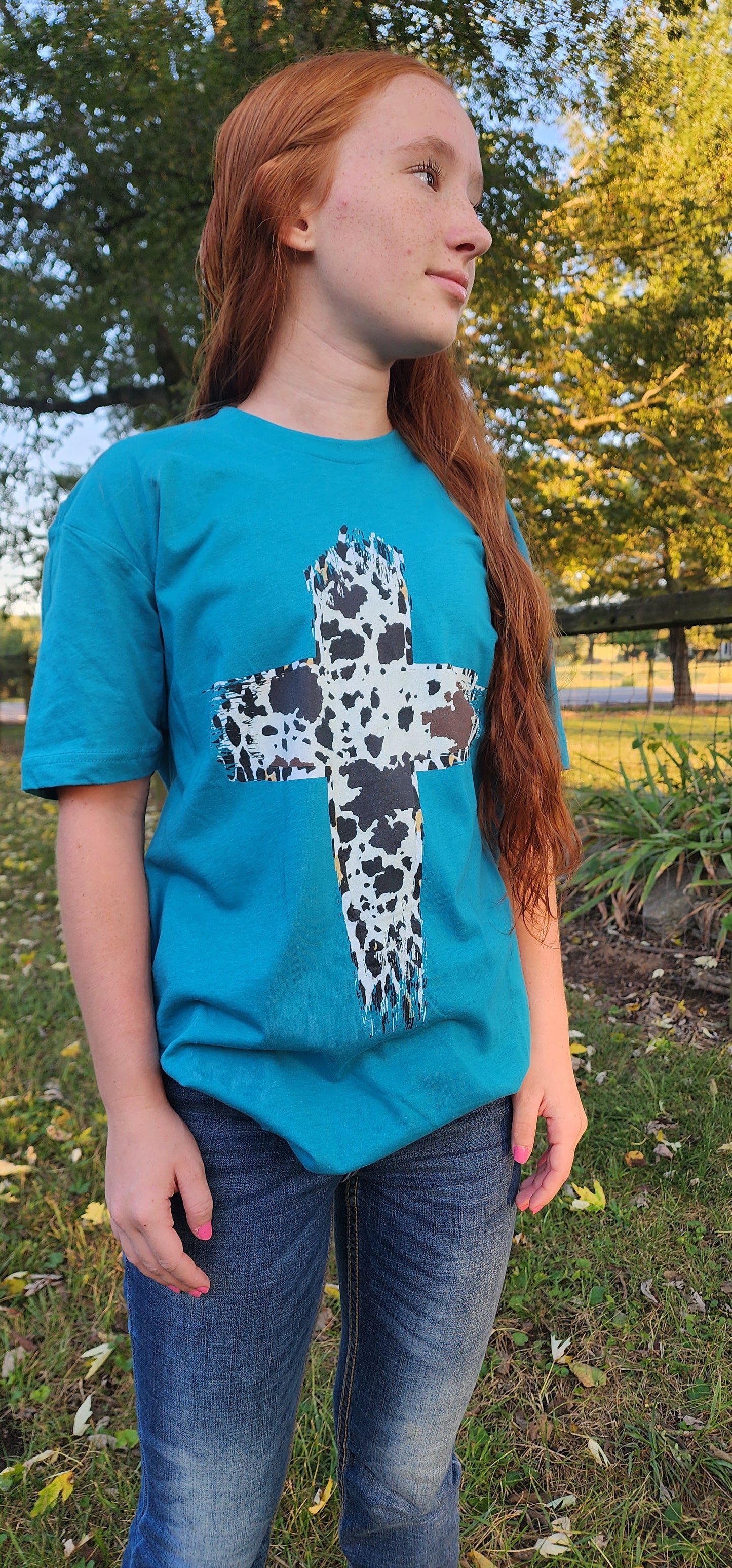 Cow Print Cross