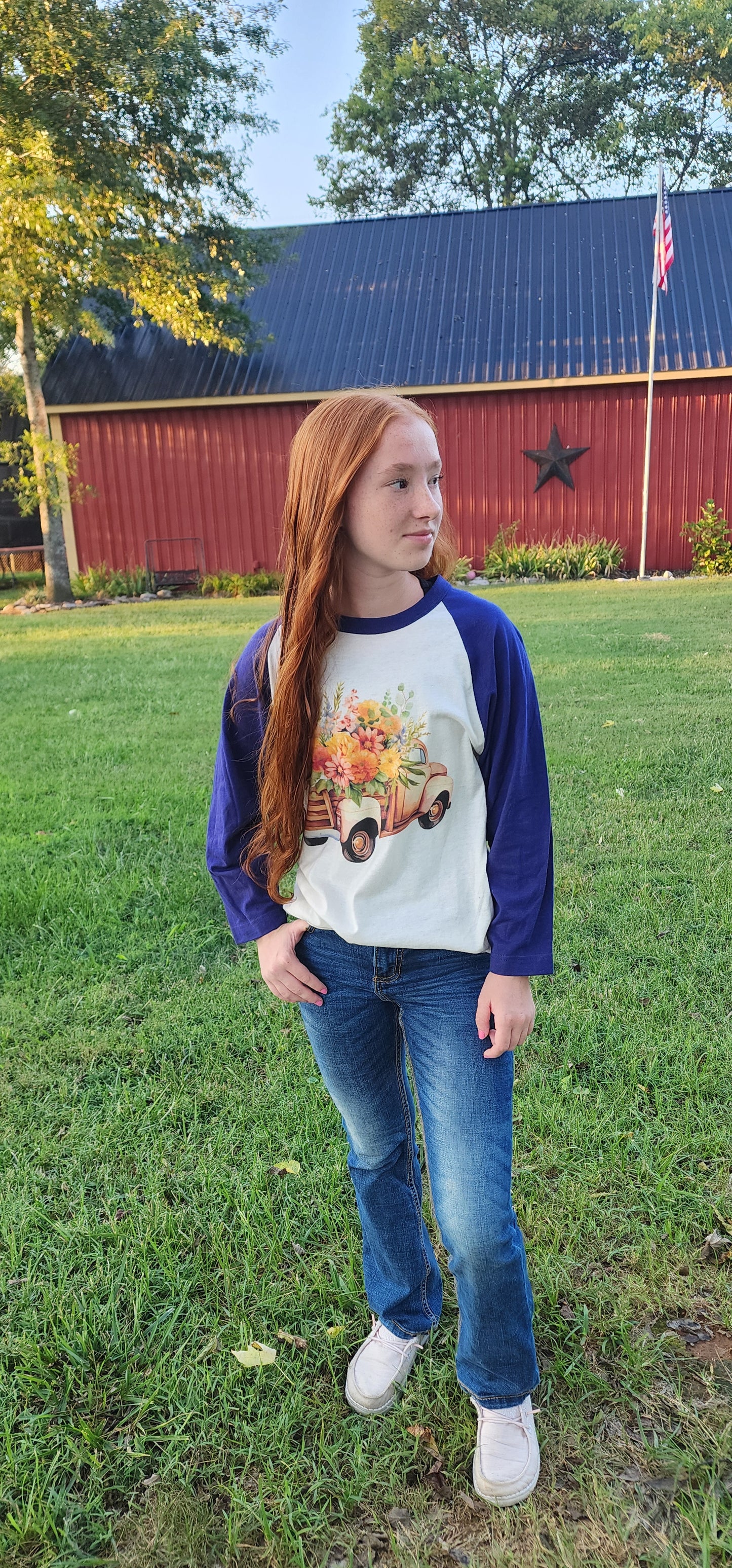 Country Truck Raglan T-shirt