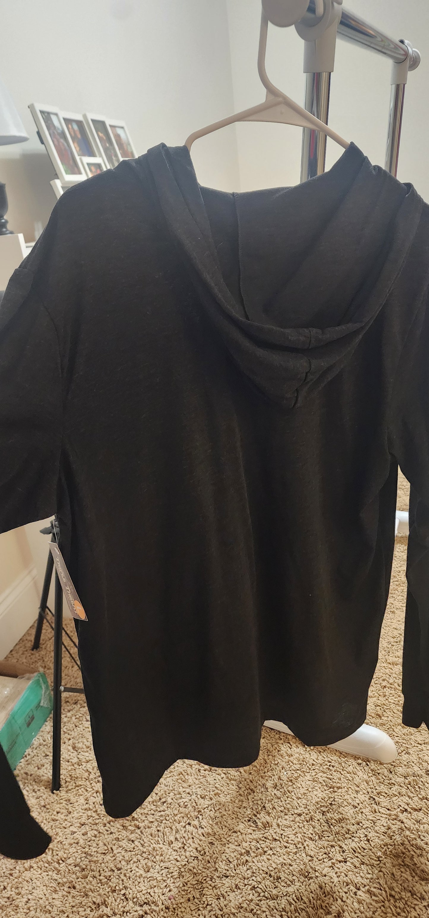 Darton Tri-Blend Vertical Long Sleeve Hooded Tee