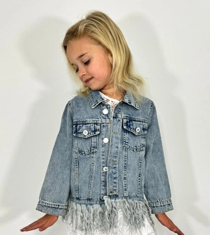 CC: Girls Fringe Jean Jacket