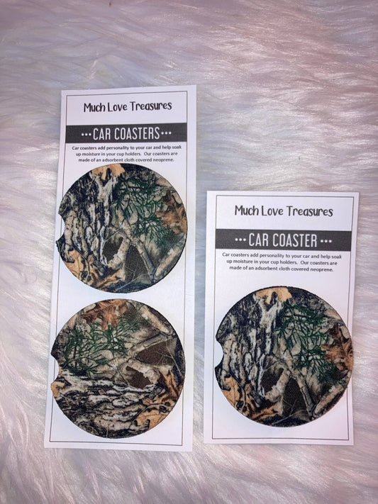 MLT Camo Woods Car Coaster