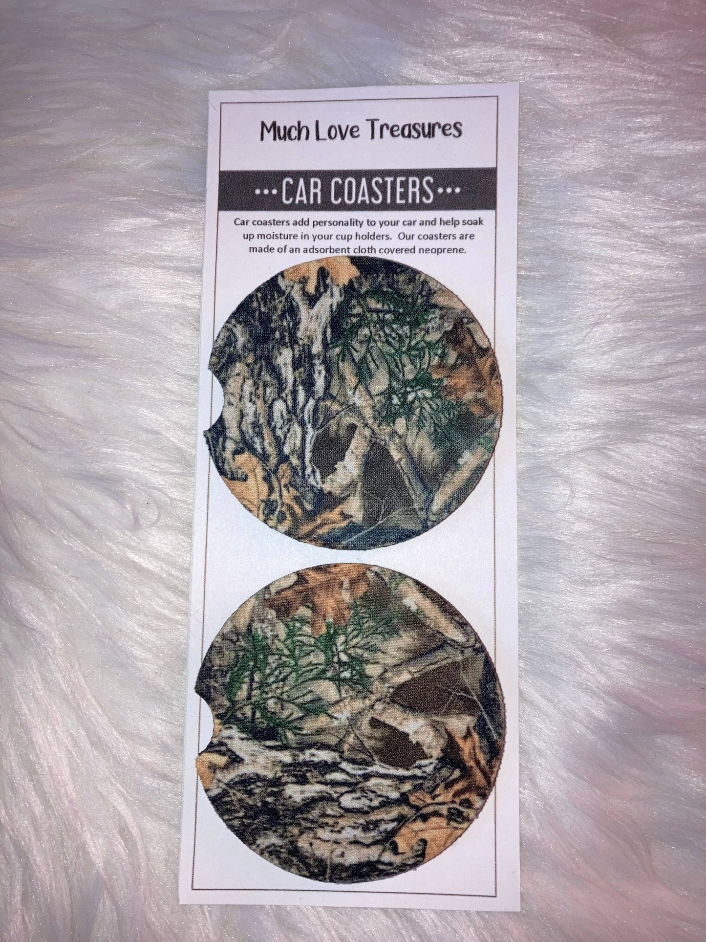 MLT Camo Woods Car Coaster