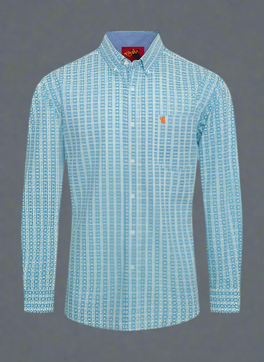 RC: Men's 100% Cotton Poplin Print SHIRT