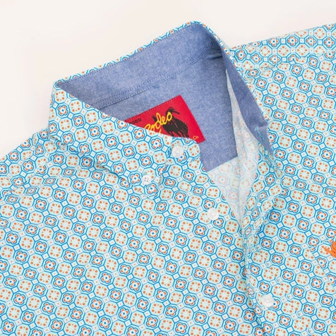 RC: Men's 100% Cotton Poplin Print SHIRT