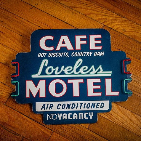 The Loveless Cafe Tin Loveless Sign