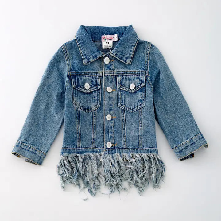 CC: Girls Fringe Jean Jacket