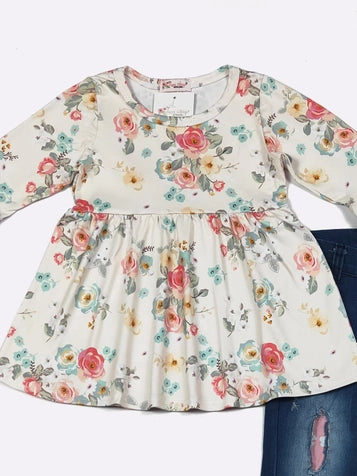 CC: Girls Vintage Floral Set