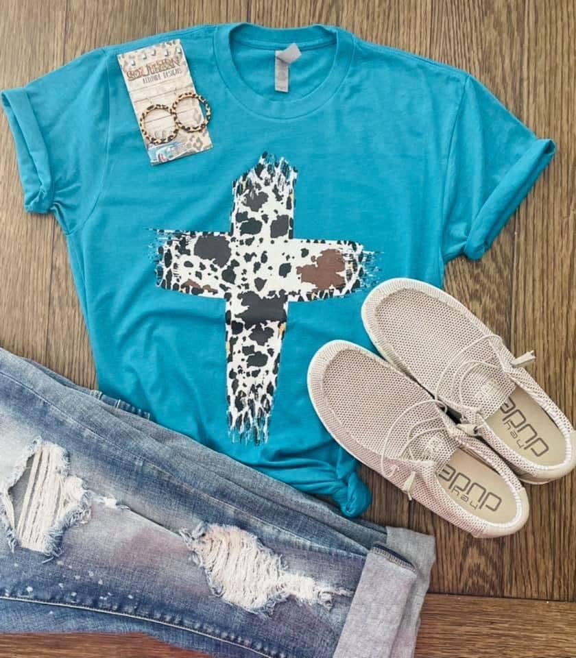 Cow Print Cross