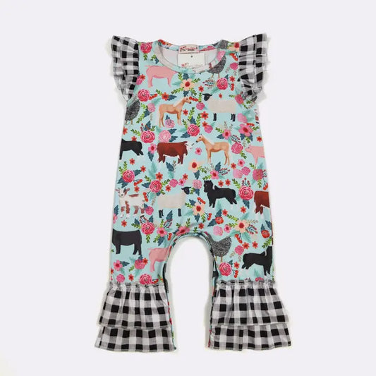 CC: Baby Farm Floral Romper