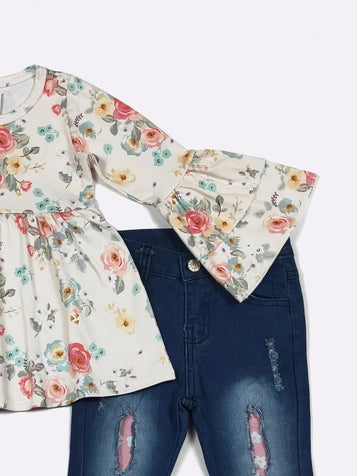 CC: Girls Vintage Floral Set